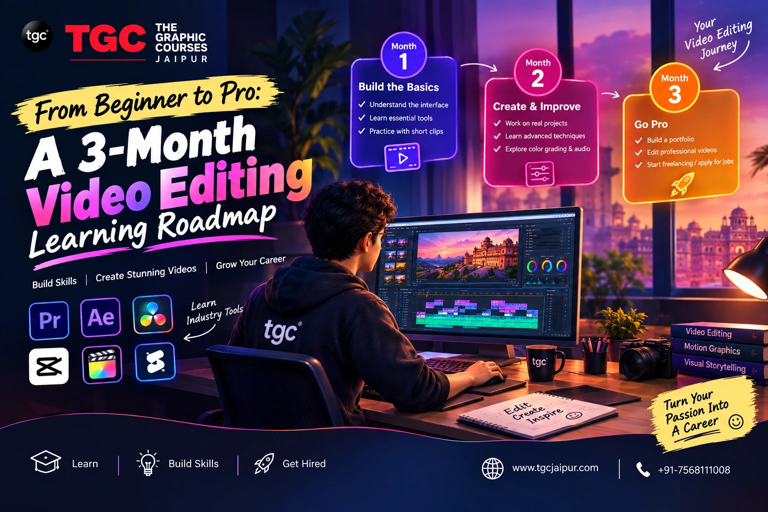 From Beginner to Pro: A 3-Month Video Editing Learning Roadmap